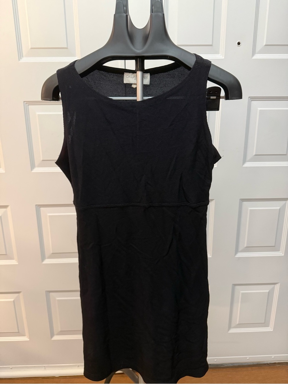 Casual Corner -Vintage- Black Sleeveless Knit Dress